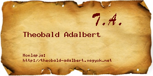 Theobald Adalbert névjegykártya